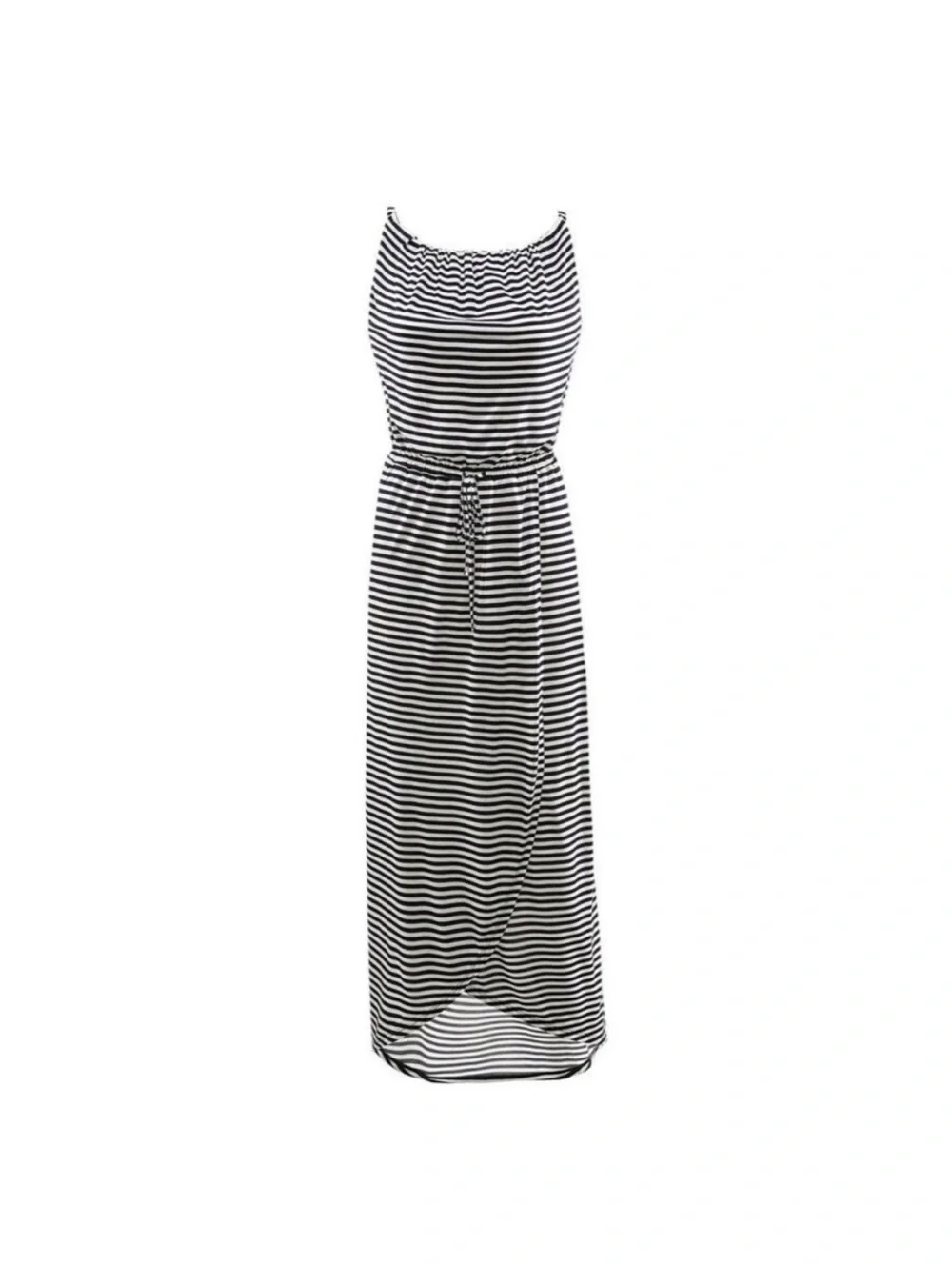 CAbi 5105 Navy Boat Stripe Maxi Dress Size Medium - Picture 3 of 9